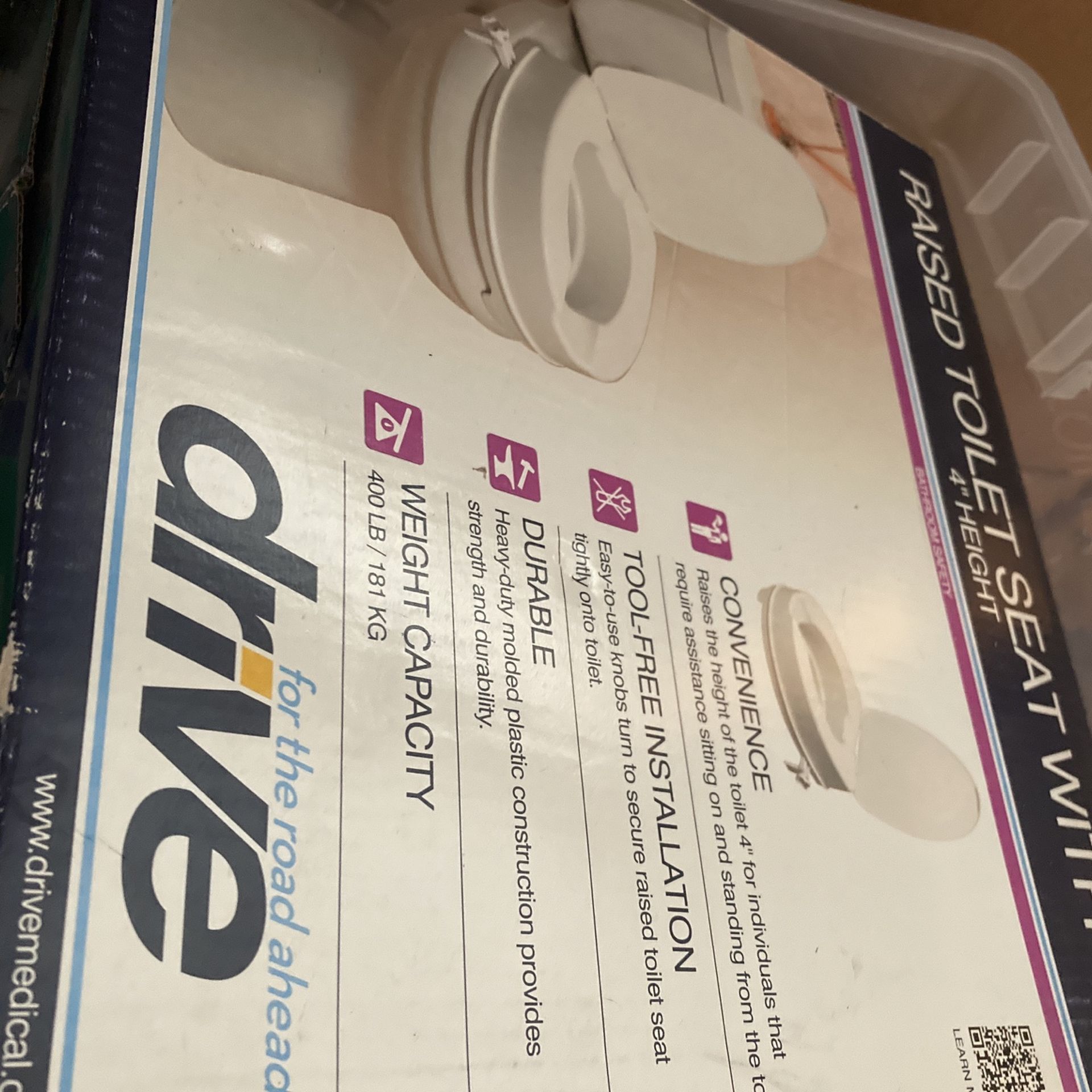 Raised Toilet Seat With Lid