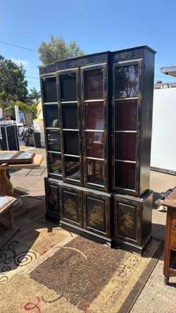 Cabinet with lights and drawers and hand painted