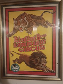 Ringling Bros Barnum & Bailey Circus Framed Poster