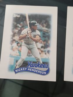 3 1988 Topps Mini League Of Ricky Henderson