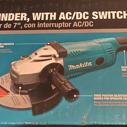 Makita 15 Amp 7 in. Corded Angle Grinder with Grinding wheel, Side handle and Wheel Guard