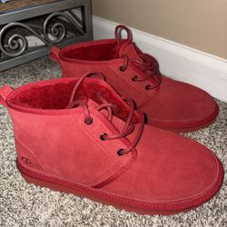 UGG Neumel Boots – Red Suede (men’s Size 10) – Worn Once