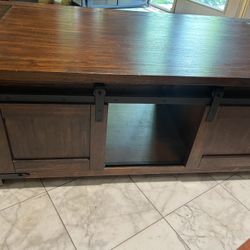 Wooden Coffee Table With Storage