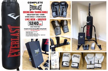 Everlast home boxing and MMA training setup