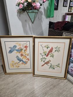 2 Cuadros Antiguos 24x31 In Los Dos Por $60