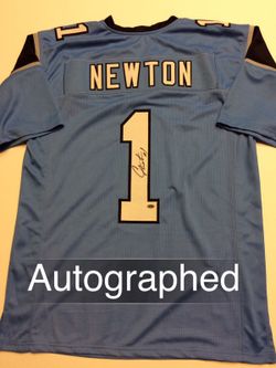 Cam Newton AUTOGRAPHED Carolina Jersey/COA