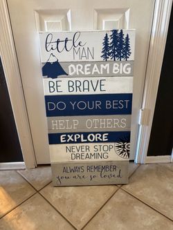 Boys nursery sign