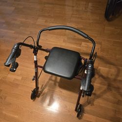 burgundy drive medical walker