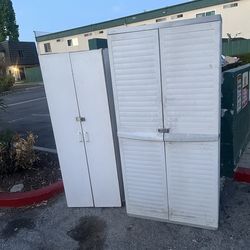 Free 2 cabinets wood and plastic