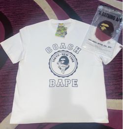 Coach x BAPE Collaboration White T-Shirt