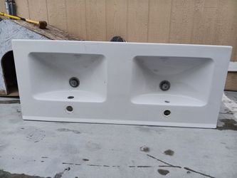White sink.