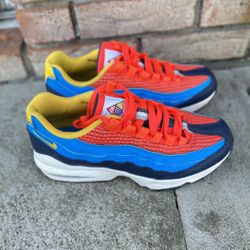 Nike Air Max 95 GS Crimson Blue Spider-Man AV2289 600 Size 6Y