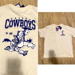 NFL Dallas Cowboys Disney x Champion Woody Heavyweight T-Shirt Cream XL New NWT