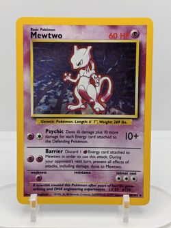 PURPLE PSYCHIC: Mewtwo Pokemon Card