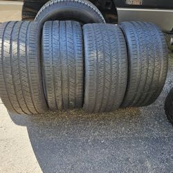 285 40 22   2 Tires  Continental And  2 And Hankook 