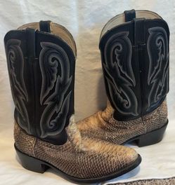 Men’s Durango Snakeskin Boots Size 10 1/2 EE