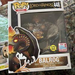 Funko POP Movies The Lord of the Rings 448 glow Balrog 2017 Fall Convention