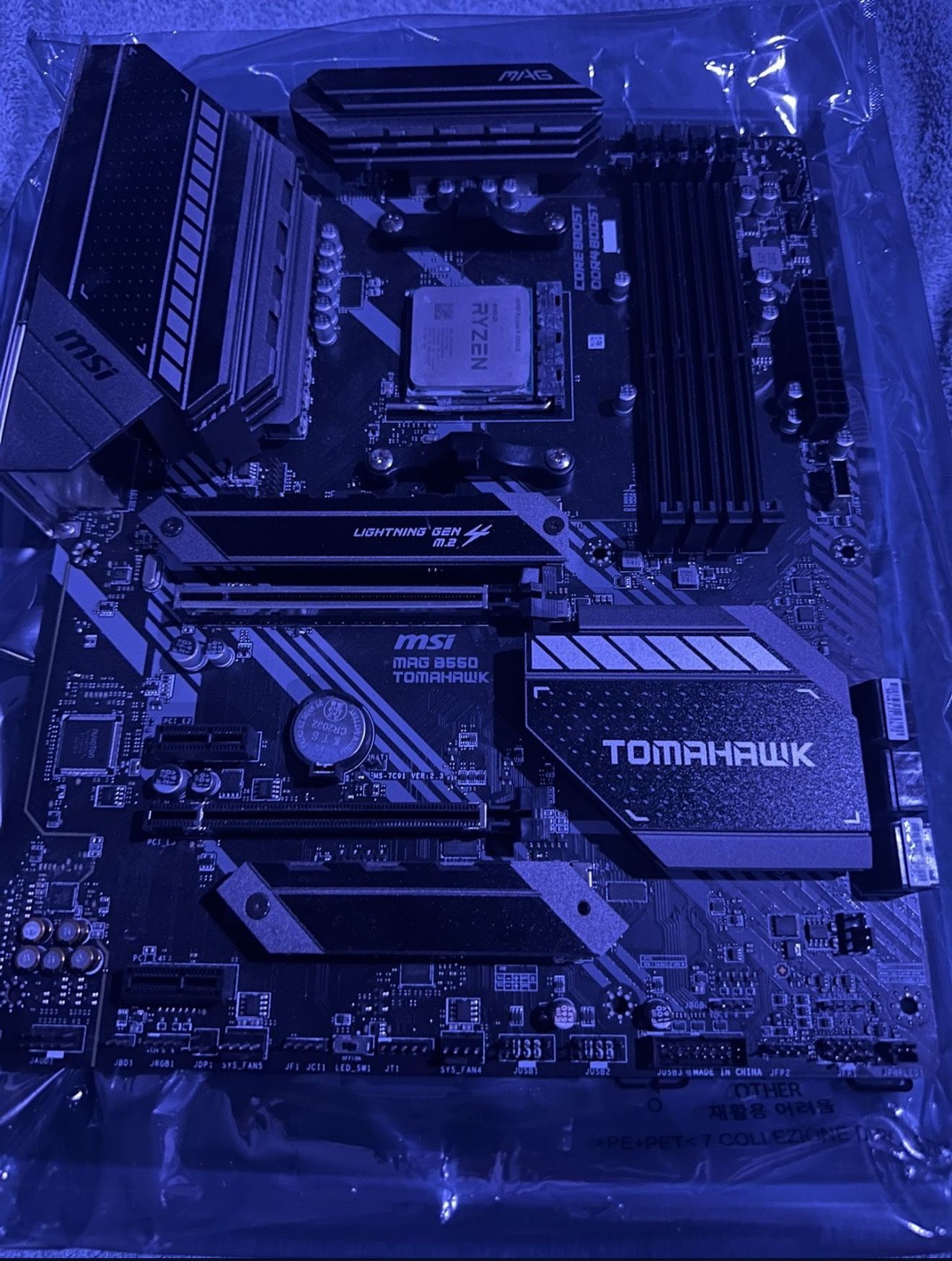 AMD Ryzen 5900x MSI MAG B550 Tomahawk