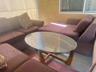 Sofa with table
