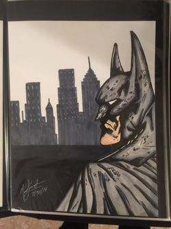 Batman drawing done by me 8x11