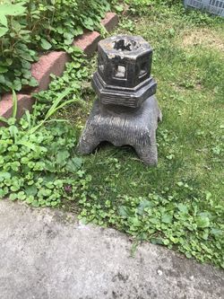 25 lb iron samurai decorative piece