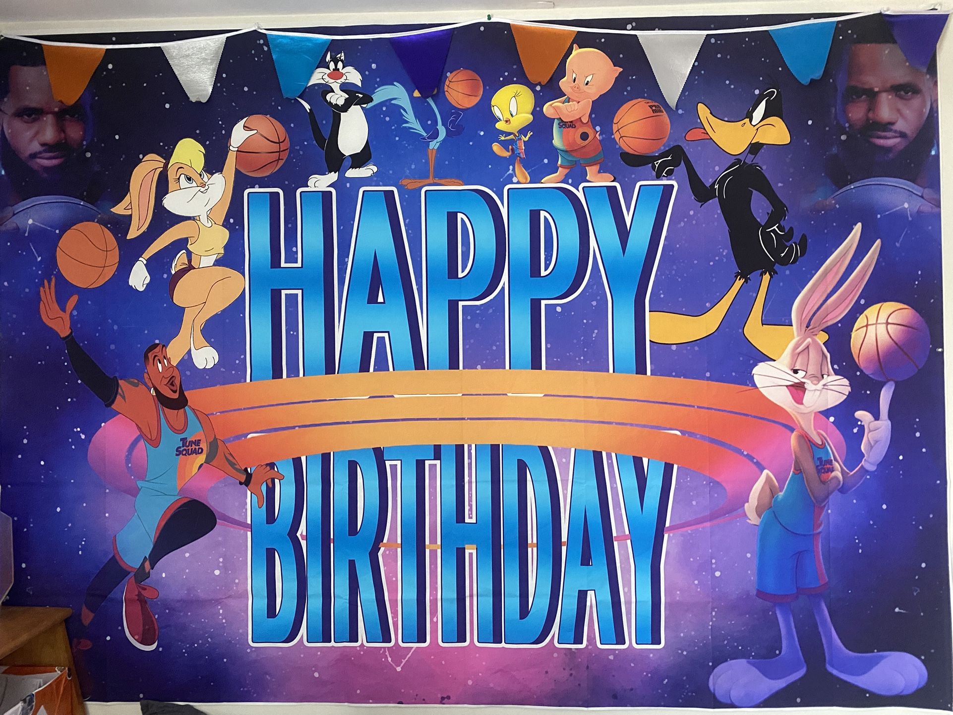 Space Jam Birthday Decor