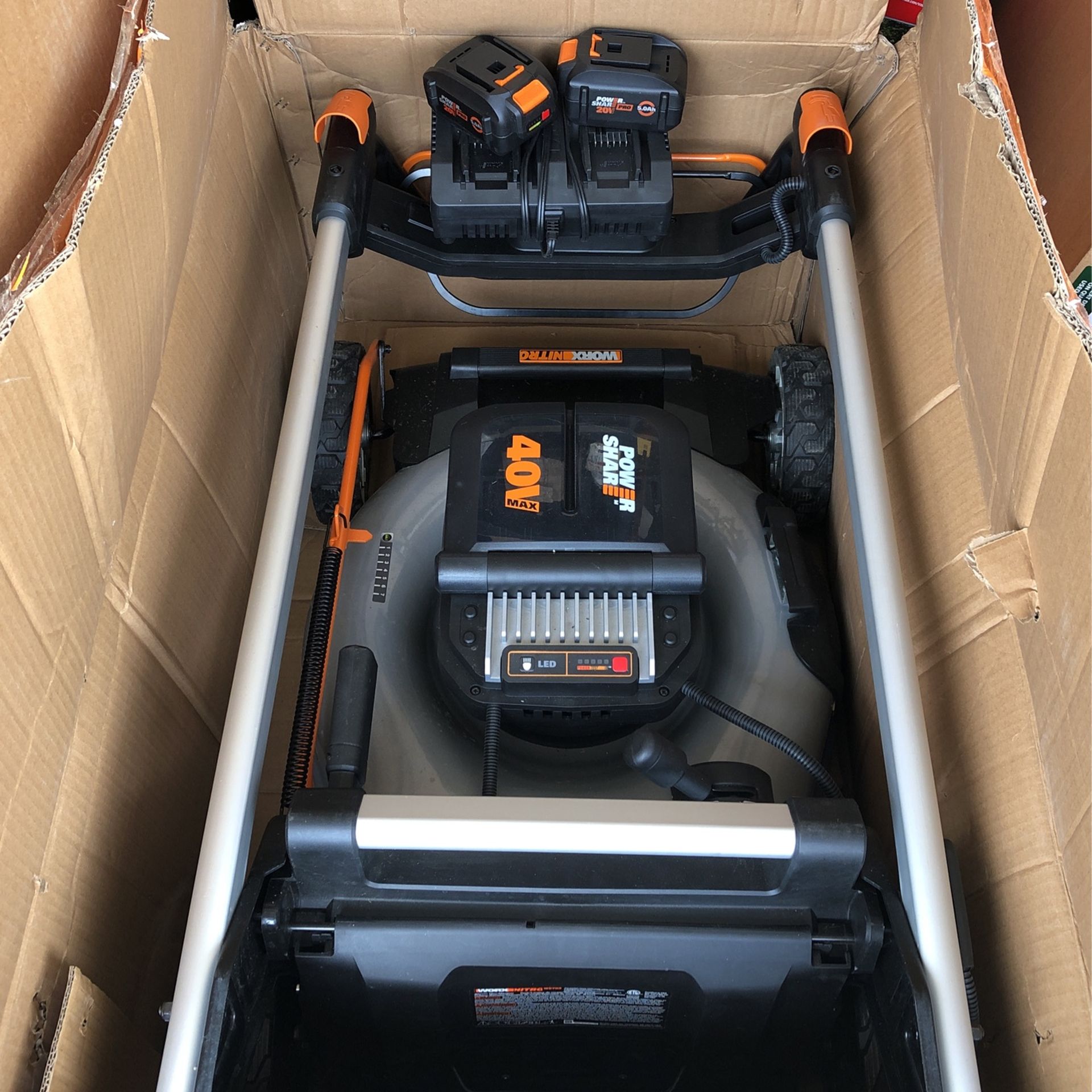 Worx Nitro Mower 40v Self Propelled 21 Inch