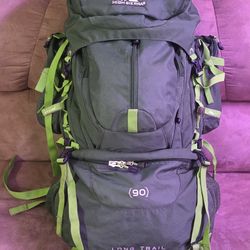 90L High Sierra backpack. Long Trail.