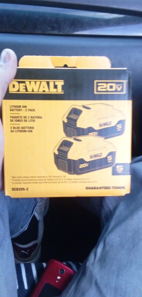 20volt DeWalt Batteries 2 Pack