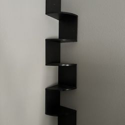Black-brown Corner Wall Shelf