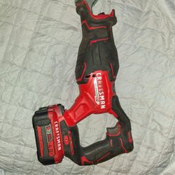Craftsman Brushless Reciprocating Saw With 4.0 Ah Battery 
