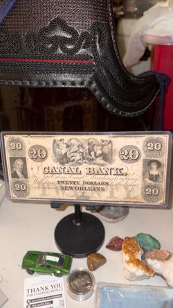 Canal Bank New Orleans $20 Obsolete Banknote