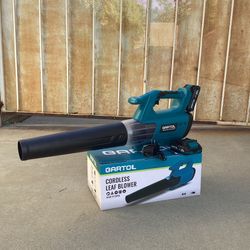 Cordless Leaf, 600CFM 190MPH, Brushless Motor, 6-Speed, 2×20V Butteries And Charger 
