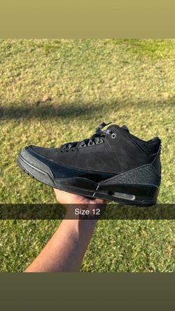 Jordan 3 black cat size 12