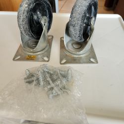 2 - Used 4" Swivel Casters
