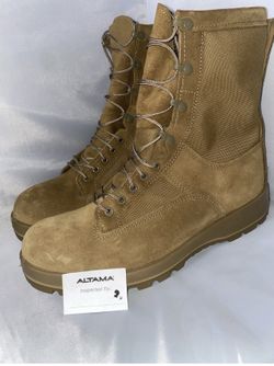 Boots Men's Altama Wrath 8" ST Hot Weather Beige Combat(Size: 12R) 411403 Coyote