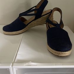 Wedge Shows - Navy blue 