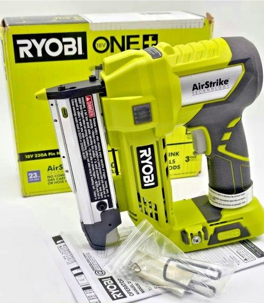 RYOBI P318 ONE+ 18V Cordless AirStrike 23GA Pin Nailer (Tool Only)