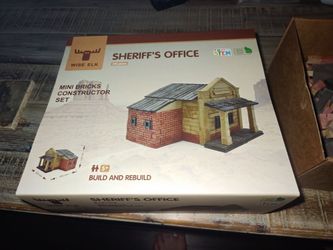 Wise Elk Sheriffs Office building brick set / kids activity set