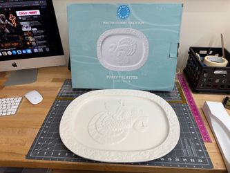 Martha Stewart turkey leg platter plus roster