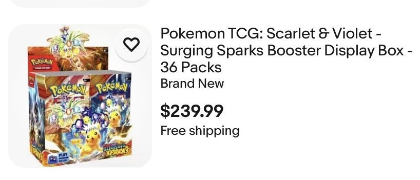 Pokémon TCG: Scarlet & Violet-Surging Sparks Booster Display Box (36 Packs)