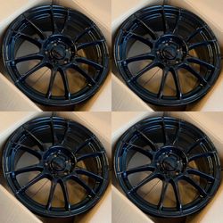 New 18 Inch Sport Rims Wheels 18x8 +42 (5x112) Black