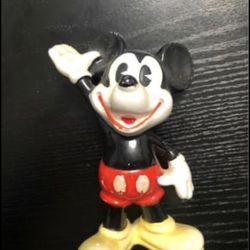 Vintage Mickey Mouse Porcelain Statue / Figurine Made in Japan