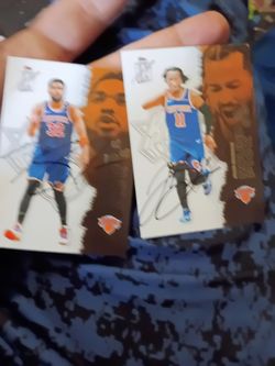 Jalen Brunson MVP Karl Anthony Towns autograph new York Knicks championship