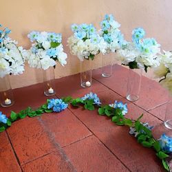Fake Flower Arrangements For Wedding Reception, Birthday, Baby Shower, Gender Reveal, Funeral Reception,