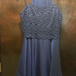 Ladies Night Dress-LIZ CLAIRBORNE- 12-Blue- $ 25