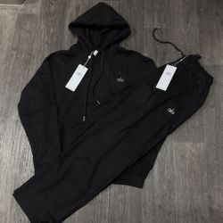 Alo hoodie set (black) (navy)