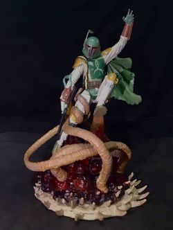 Star Wars Boba Fett Sarlacc Escape Unleashed 2003 Figure Statue