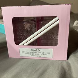 claro mason jars drinking cups