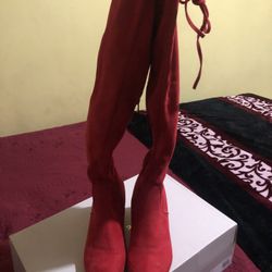 Red Boots Woman